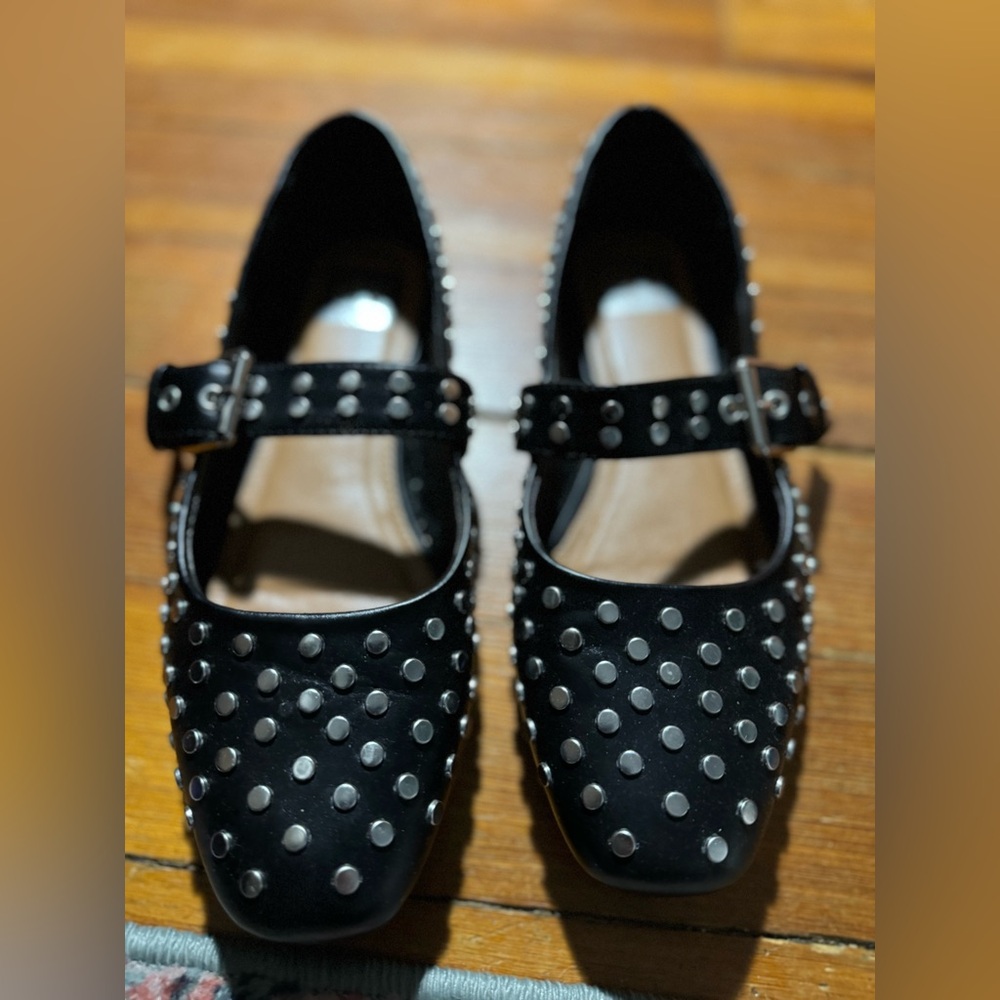 DV by Dolce Vita Black Studded Flats